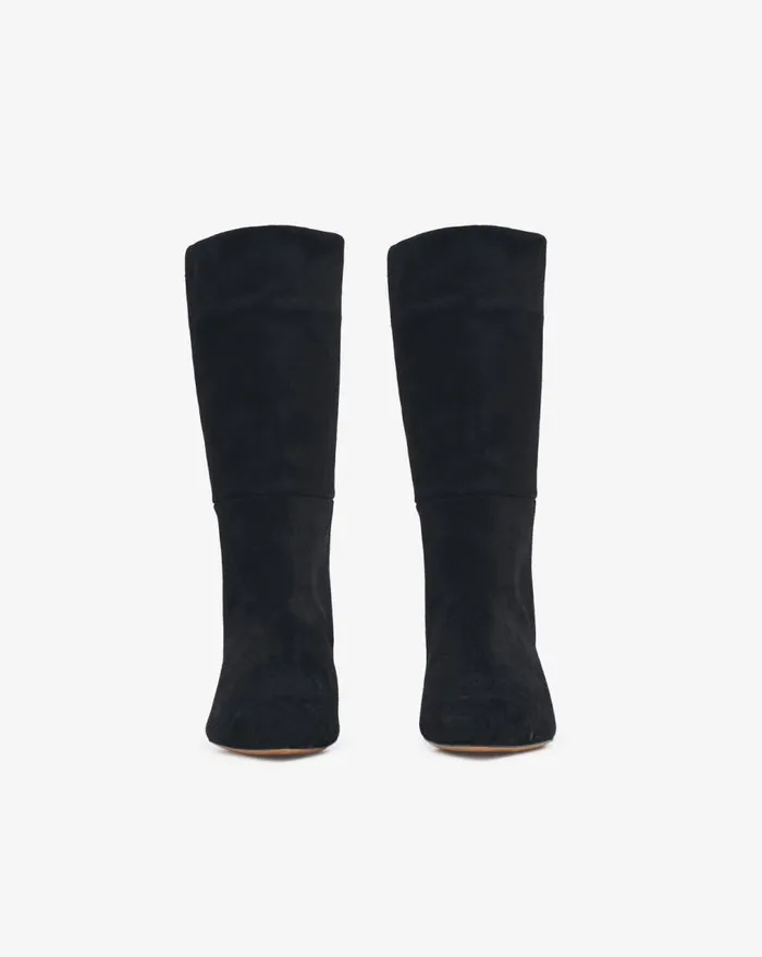 IRO TAKARI SUEDE LEATHER ANKLE BOOTS Black Women Boots