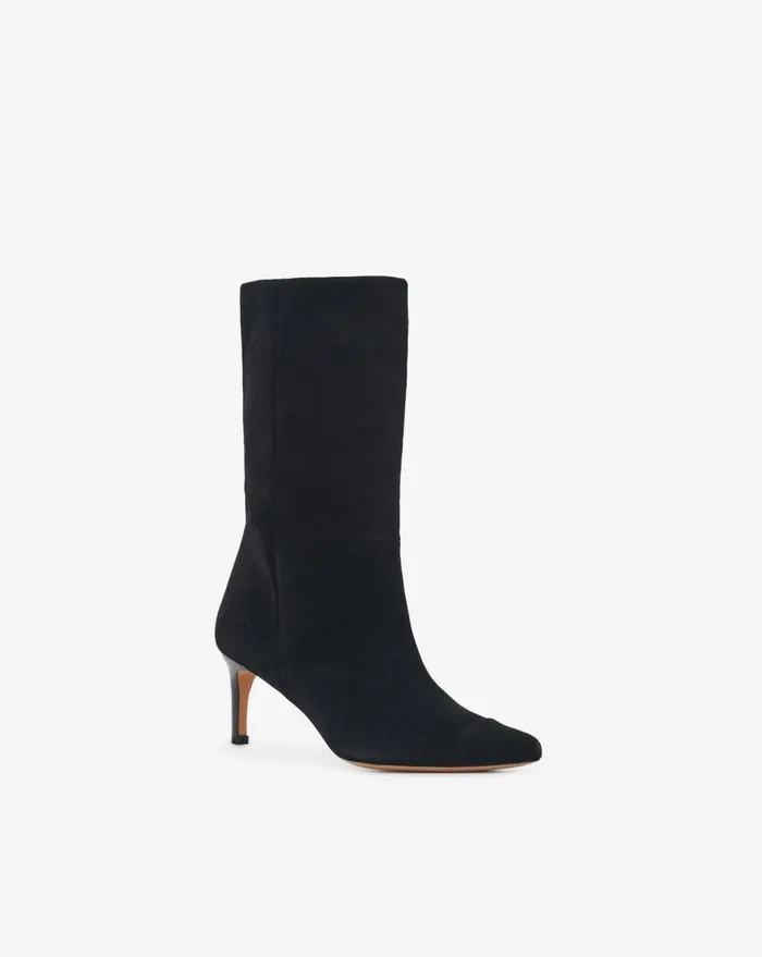 IRO TAKARI SUEDE LEATHER ANKLE BOOTS Black Women Boots