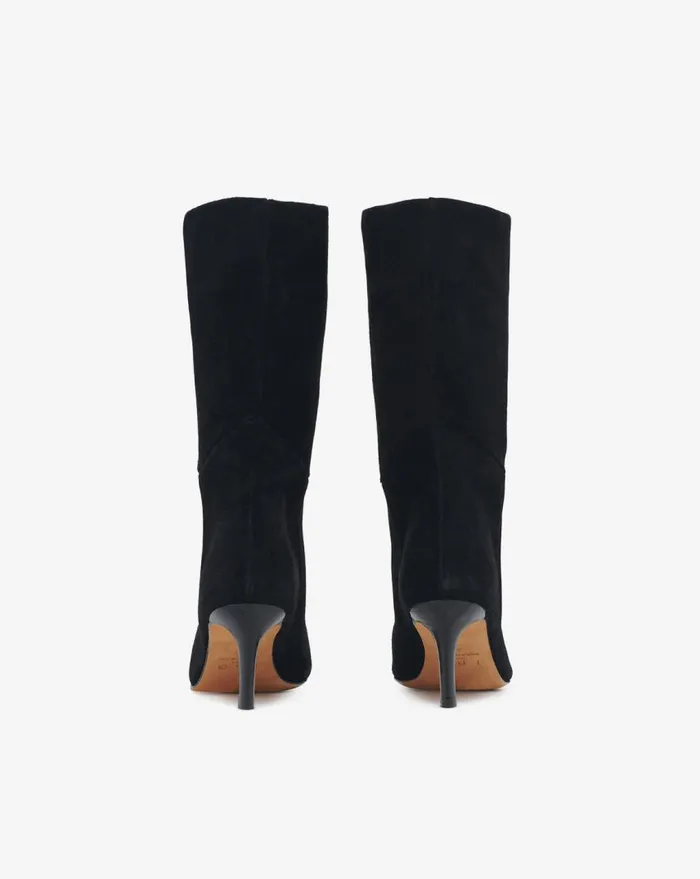 IRO TAKARI SUEDE LEATHER ANKLE BOOTS Black Women Boots