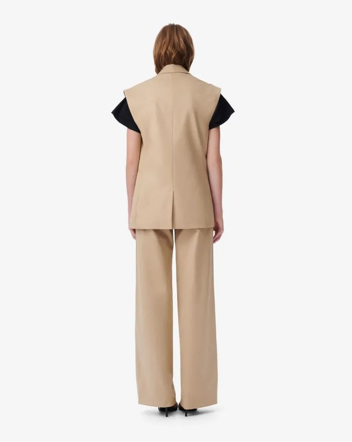 IRO VIRIA SUIT VEST Camel Women Jackets and Coats