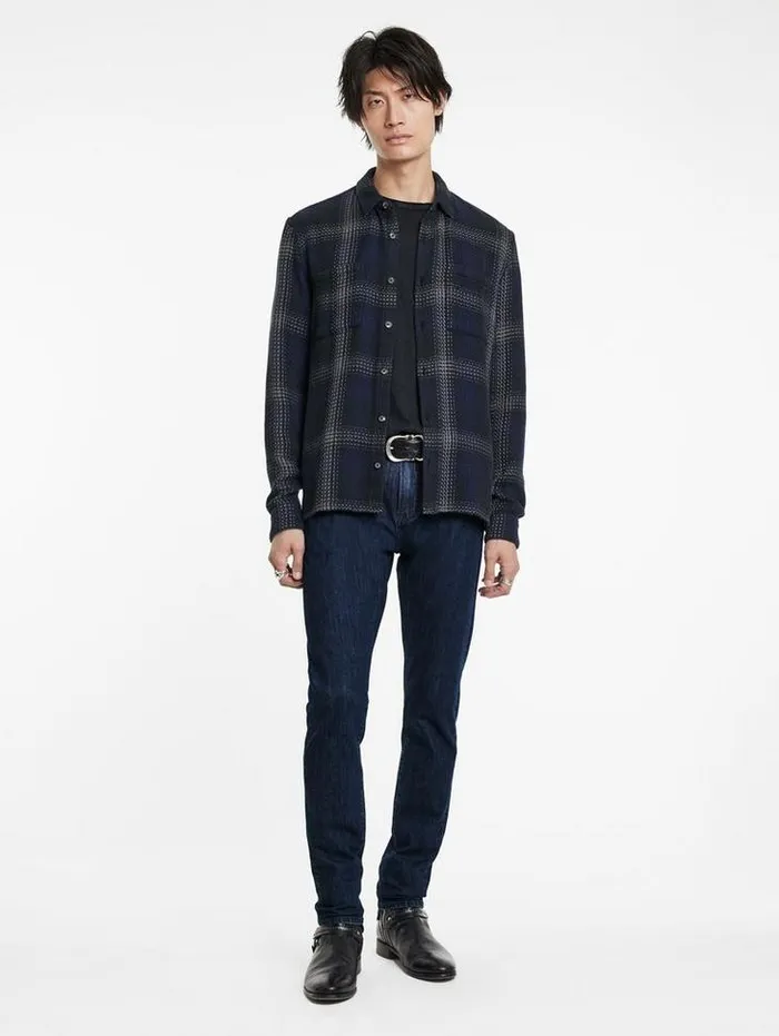 J704 8211 TAPERED FIT Powder Blue Men John Varvatos Jeans