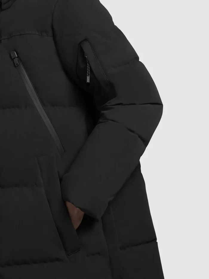 Jacke DOYLE Schwarz Schwarz Puffer Jackets KHUJO Men