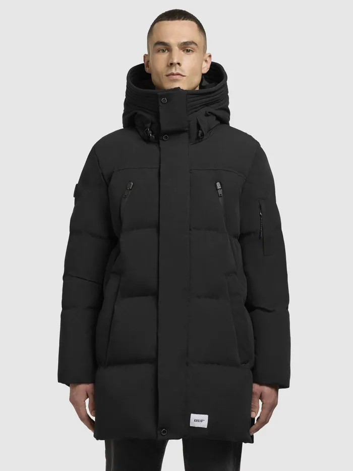 Jacke DOYLE Schwarz Schwarz Puffer Jackets KHUJO Men