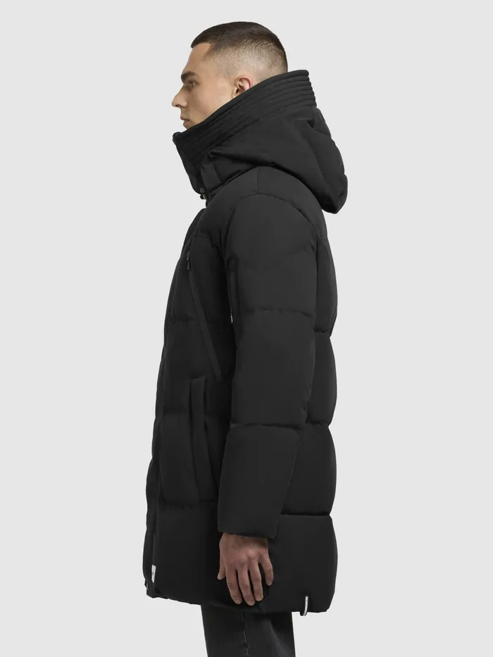 Jacke DOYLE Schwarz Schwarz Puffer Jackets KHUJO Men