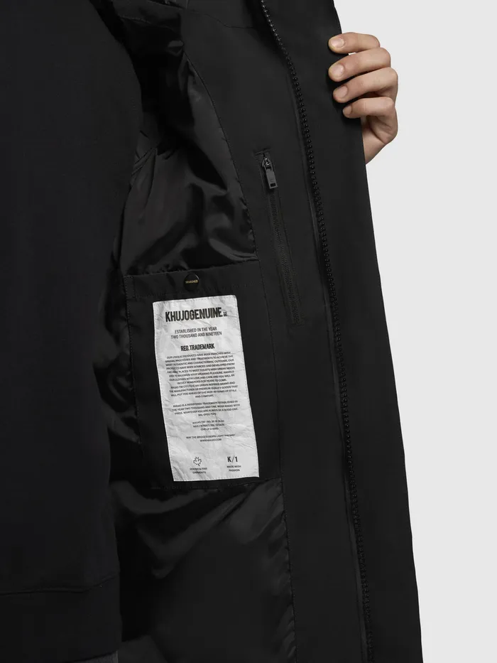 Jacke DOYLE Schwarz Schwarz Puffer Jackets KHUJO Men