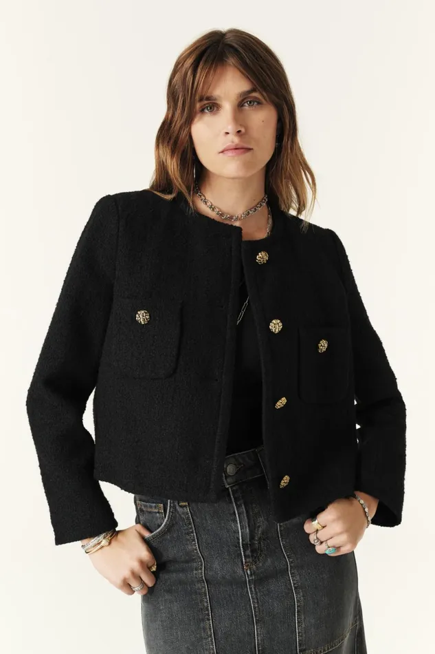 Jacket Meredith Black Women Baandsh Jackets and Coats