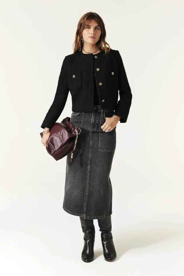 Jacket Meredith Black Women Baandsh Jackets and Coats