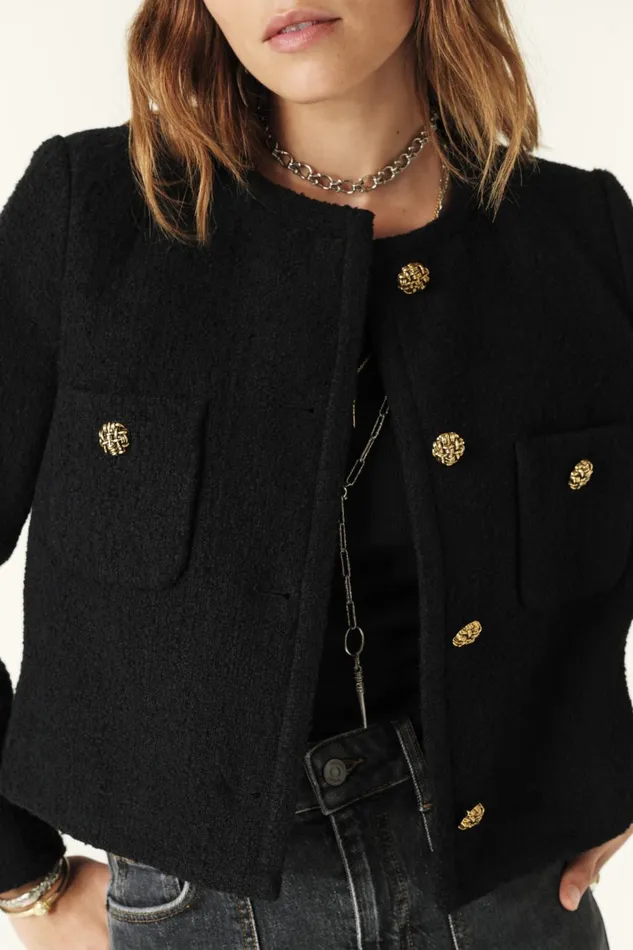 Jacket Meredith Black Women Baandsh Jackets and Coats