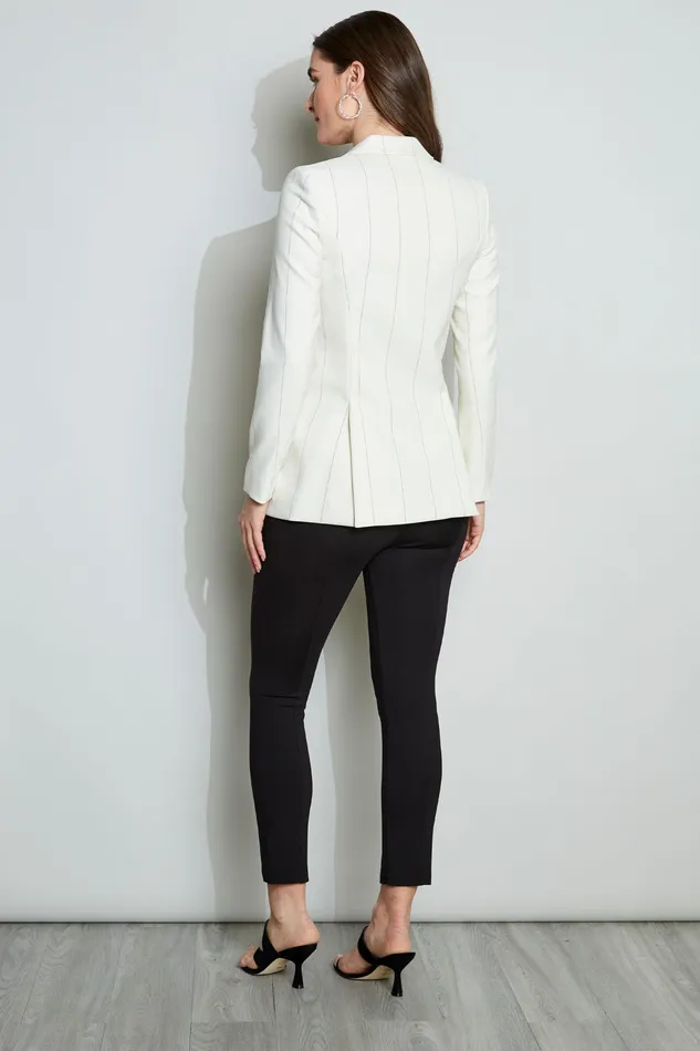 Jackets and Blazers Women Elie Tahari Etch Stripe Blazer Lt SandBlack