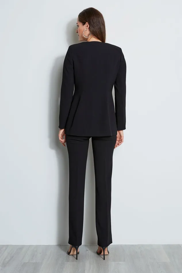 Jackets and Blazers Women Elie Tahari Zip Front Blazer BLACK
