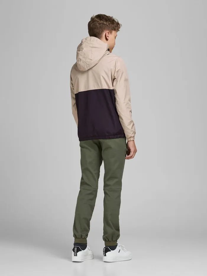 Jackets JACK and JONES Junior BOYS COLOUR BLOCK ANORAK Beige Crockery