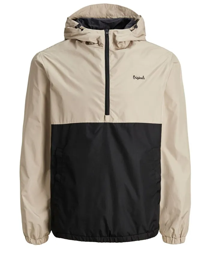 Jackets JACK and JONES Junior BOYS COLOUR BLOCK ANORAK Beige Crockery