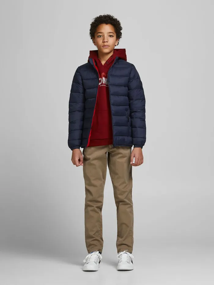 Jackets JACK and JONES Junior BOYS PUFFER JACKET Blue Navy Blazer