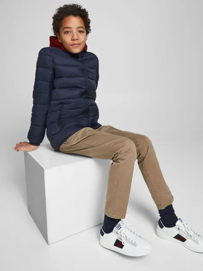 Jackets JACK and JONES Junior BOYS PUFFER JACKET Blue Navy Blazer