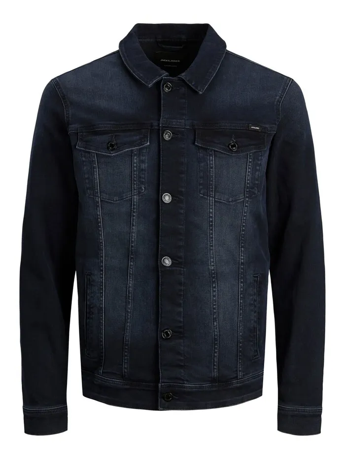 Jackets JACK and JONES Mens ALVIN AGI 004 DENIM JACKET Blue Blue Denim