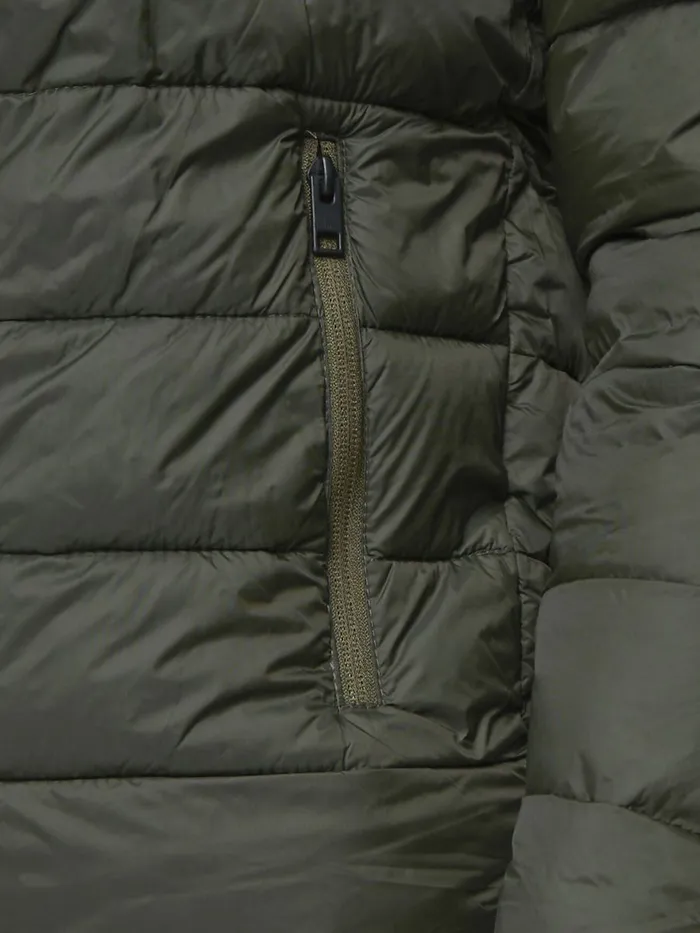 Jackets JACK and JONES Mens CLASSIC PUFFER JACKET Green Rosin