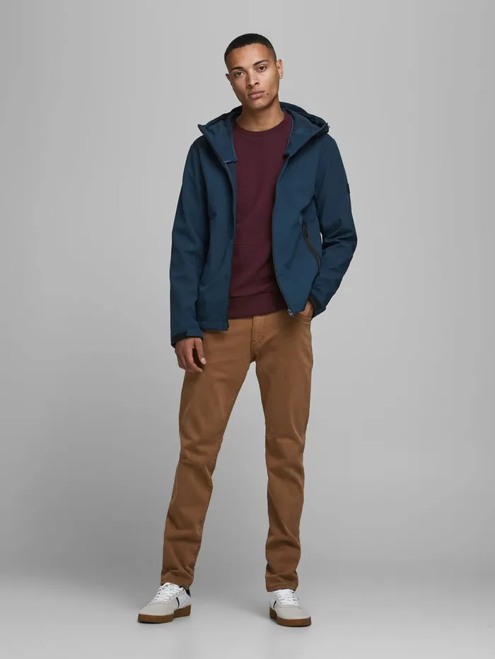 Jackets JACK and JONES Mens HOODED SOFTSHELL JACKET