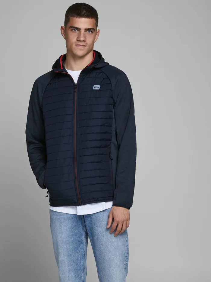 Jackets JACK and JONES Mens LIGHT QUILTED JACKET Blue Navy Blazer