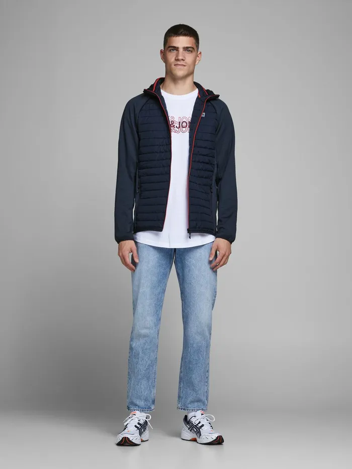 Jackets JACK and JONES Mens LIGHT QUILTED JACKET Blue Navy Blazer
