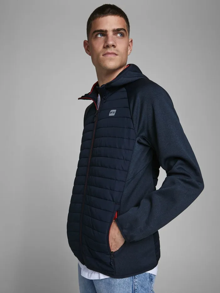 Jackets JACK and JONES Mens LIGHT QUILTED JACKET Blue Navy Blazer