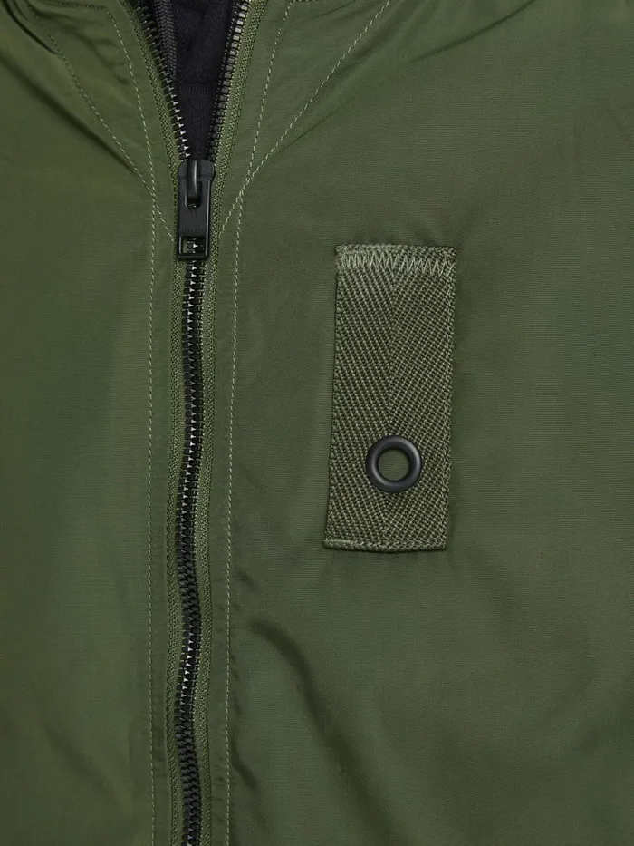Jackets JACK and JONES Mens LIGHTWEIGHT BOMBER JACKET Green Rifle Green