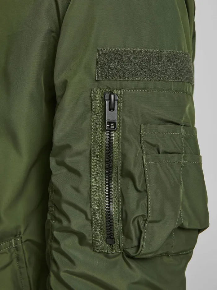 Jackets JACK and JONES Mens LIGHTWEIGHT BOMBER JACKET Green Rifle Green