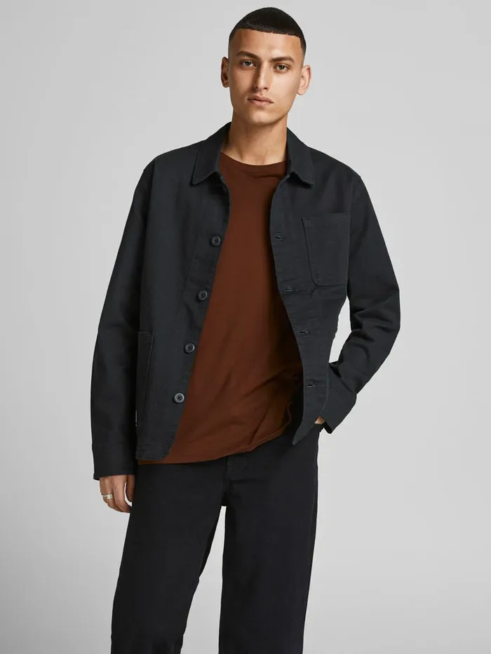 Jackets JACK and JONES Mens LUCAS ALVIN JACKET Black Black