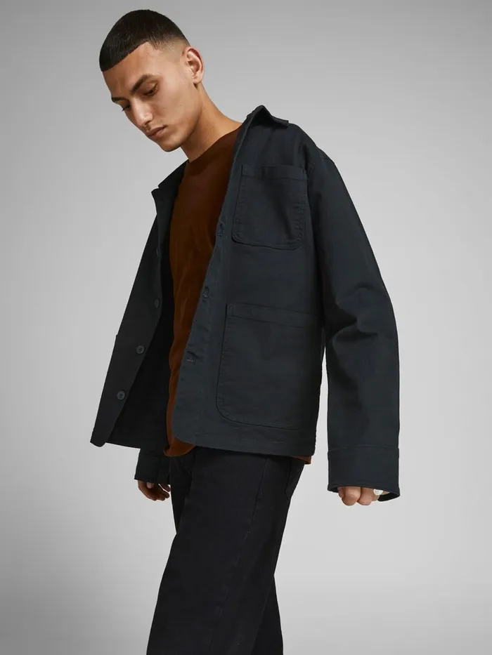 Jackets JACK and JONES Mens LUCAS ALVIN JACKET Black Black