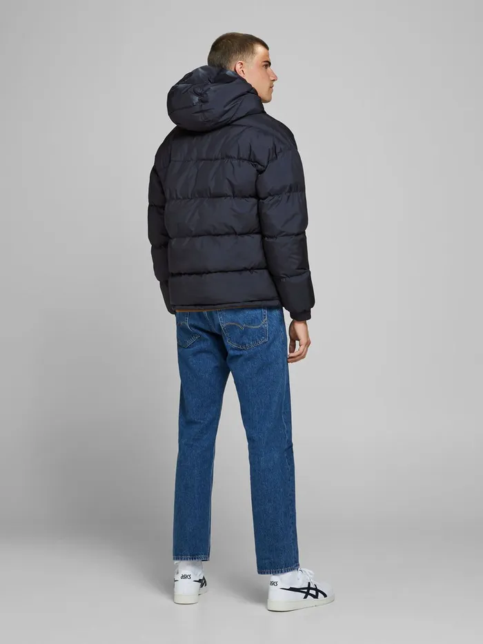 Jackets JACK and JONES Mens PADDED ANORAK Blue Dark Navy