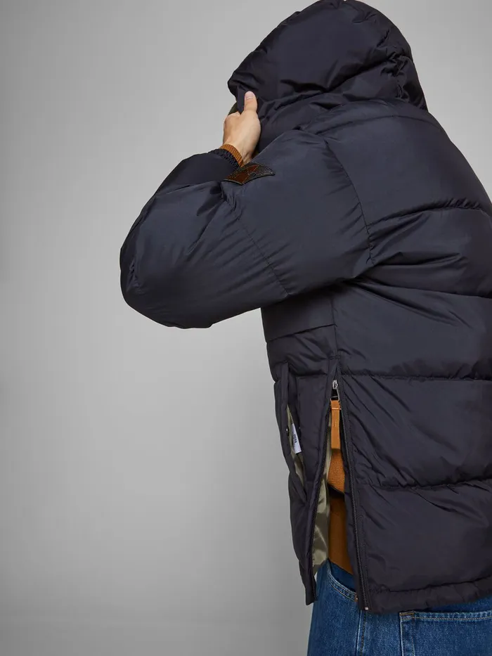 Jackets JACK and JONES Mens PADDED ANORAK Blue Dark Navy