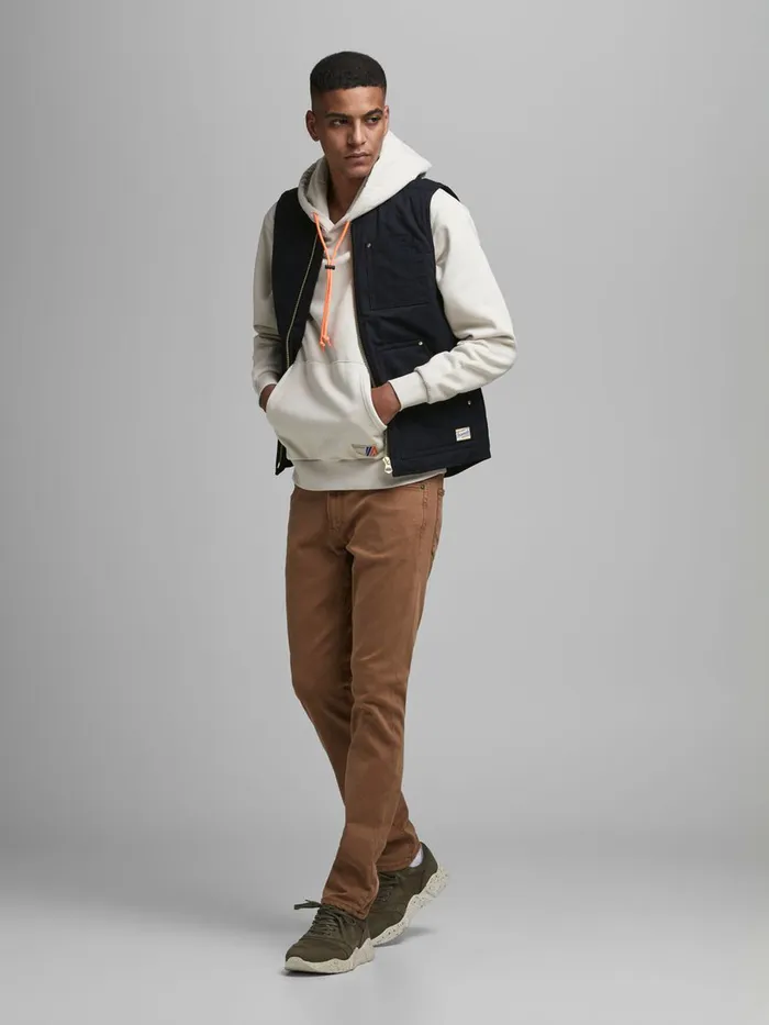 Jackets JACK and JONES Mens PADDED GILET Black Black