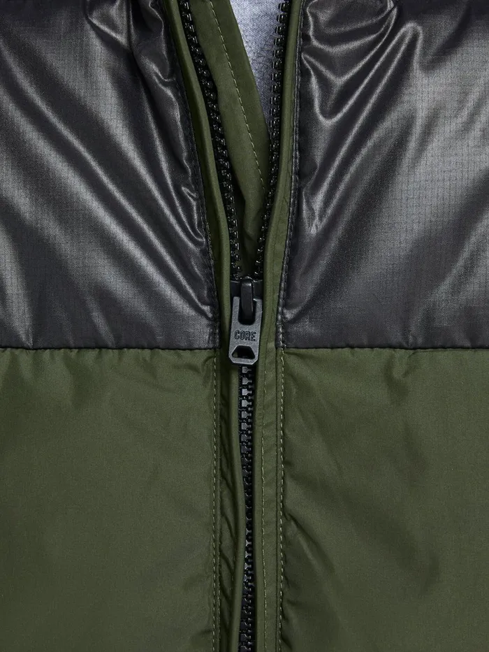 Jackets JACK and JONES Mens PUFFER GILET Green Forest Night