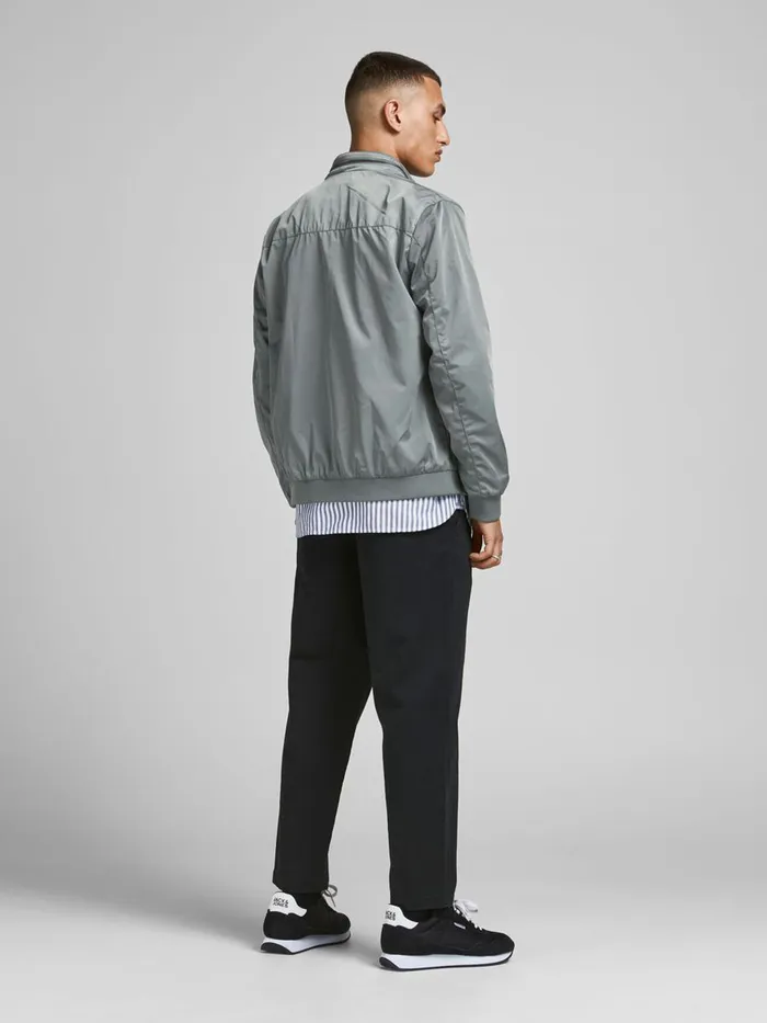 Jackets JACK and JONES Mens STAND COLLAR NAPOLEON POCKET JACKET Grey New Sage