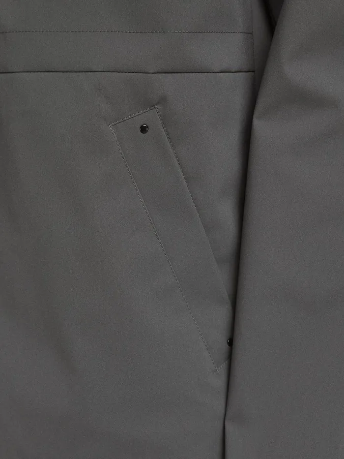 Jackets JACK and JONES Mens WATER REPELLANT SOFTSHELL JACKET Grey Asphalt