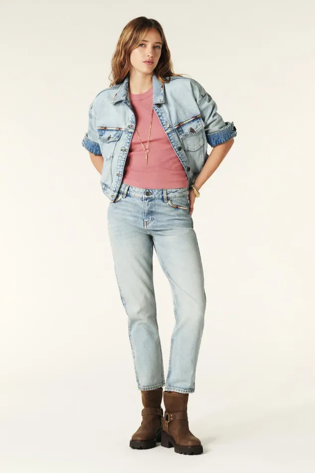 Jean Blazer Fox Blue Women Baandsh Jackets and Coats