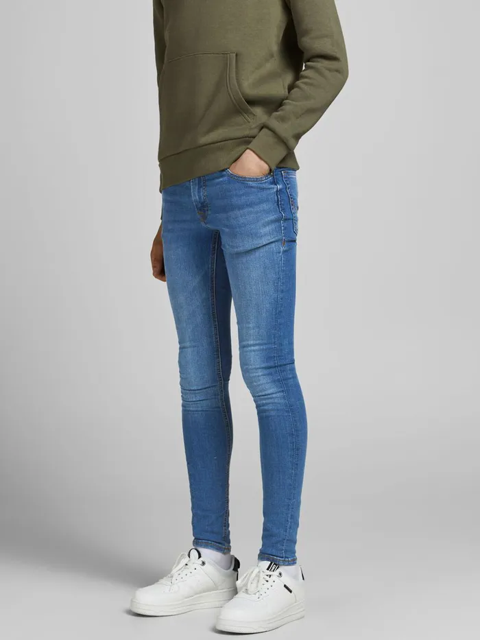 Jeans JACK and JONES Junior BOYS DAN ORIGINAL SKINNY FIT JEANS Blue Blue Denim
