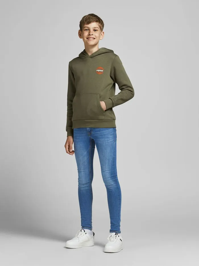 Jeans JACK and JONES Junior BOYS DAN ORIGINAL SKINNY FIT JEANS Blue Blue Denim