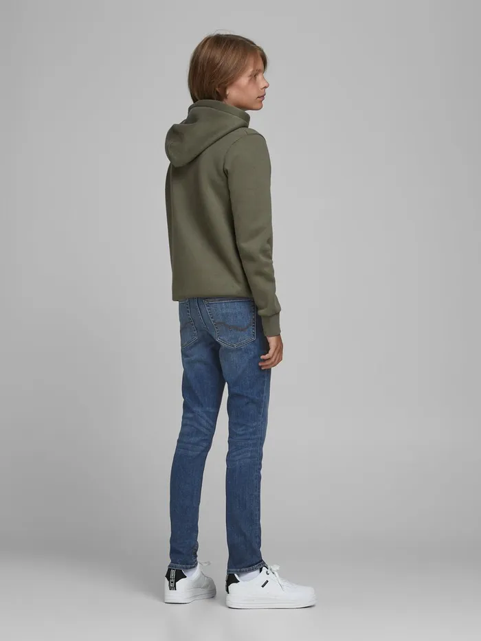 Jeans JACK and JONES Junior BOYS LIAM ORIGINAL SKINNY FIT JEANS Blue Blue Denim