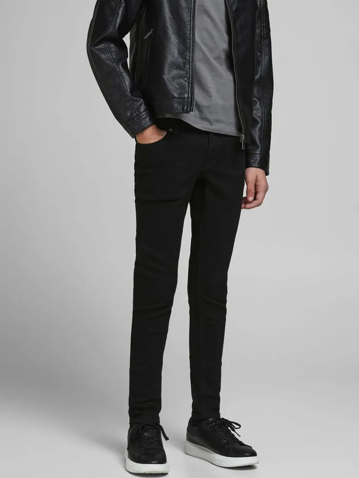 Jeans JACK and JONES Junior BOYS SKINNY FIT JEANS Black Black Denim