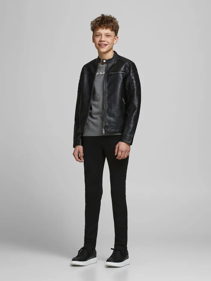 Jeans JACK and JONES Junior BOYS SKINNY FIT JEANS Black Black Denim