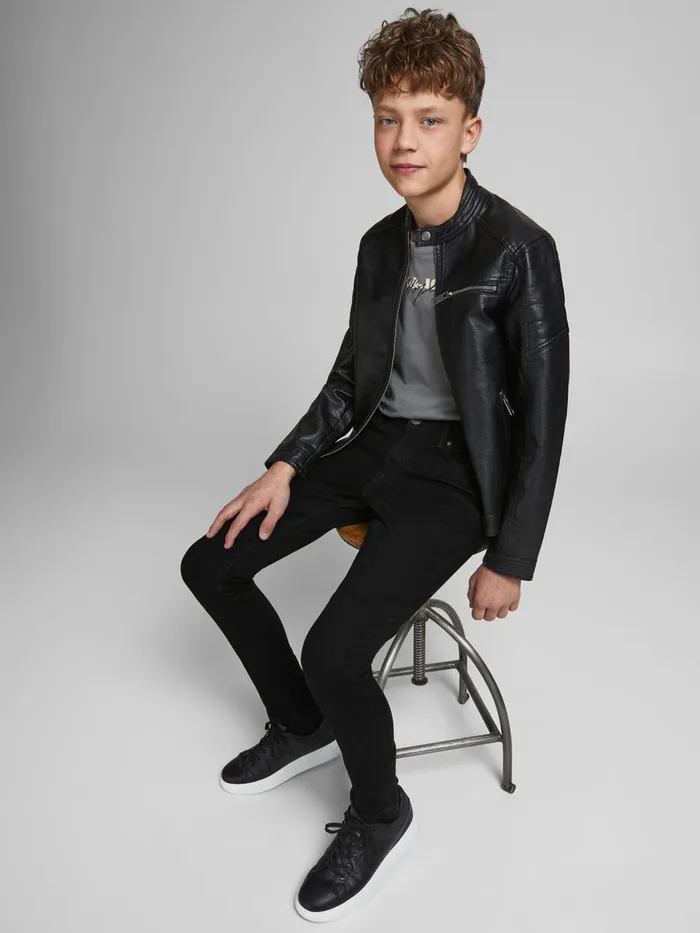 Jeans JACK and JONES Junior BOYS SKINNY FIT JEANS Black Black Denim