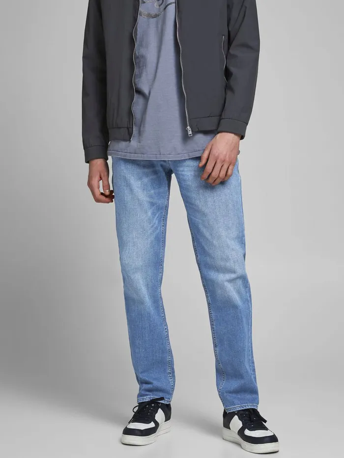 Jeans JACK and JONES Mens CLARK ORIGINAL AM 266 LID REGULAR FIT JEANS Blue Blue Denim