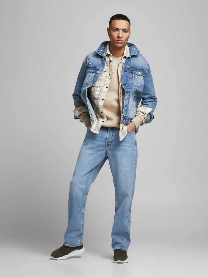 Jeans JACK and JONES Mens CLIFF ORIGINAL CJ 920 BOOTCUT JEANS Blue Blue Denim