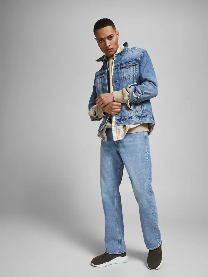 Jeans JACK and JONES Mens CLIFF ORIGINAL CJ 920 BOOTCUT JEANS Blue Blue Denim