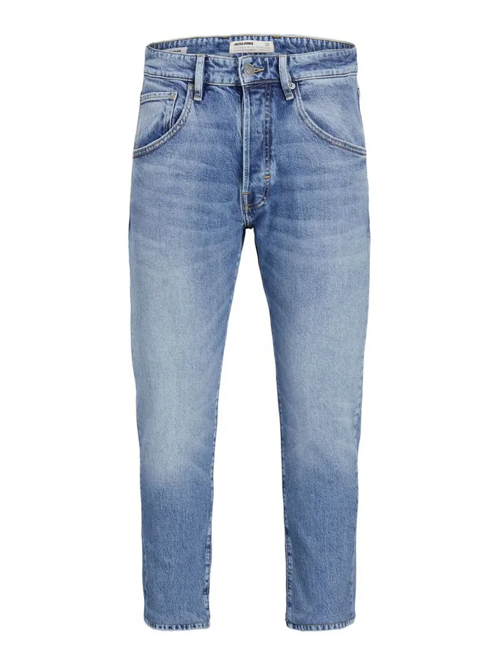 Jeans JACK and JONES Mens FRANK LEEN CJ 529 TAPERED FIT JEANS Blue Blue Denim