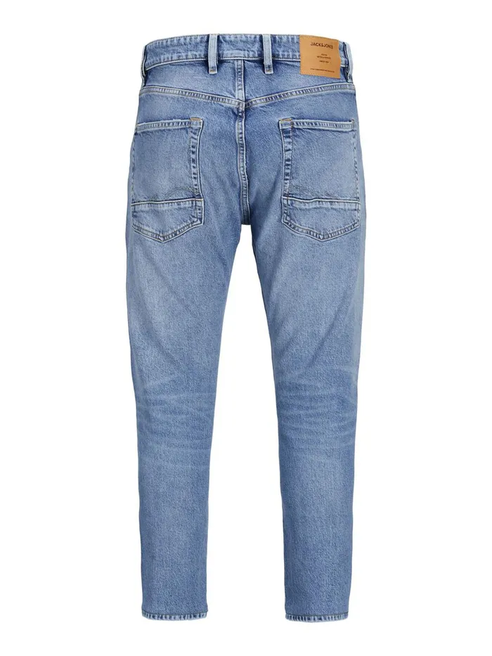 Jeans JACK and JONES Mens FRANK LEEN CJ 529 TAPERED FIT JEANS Blue Blue Denim