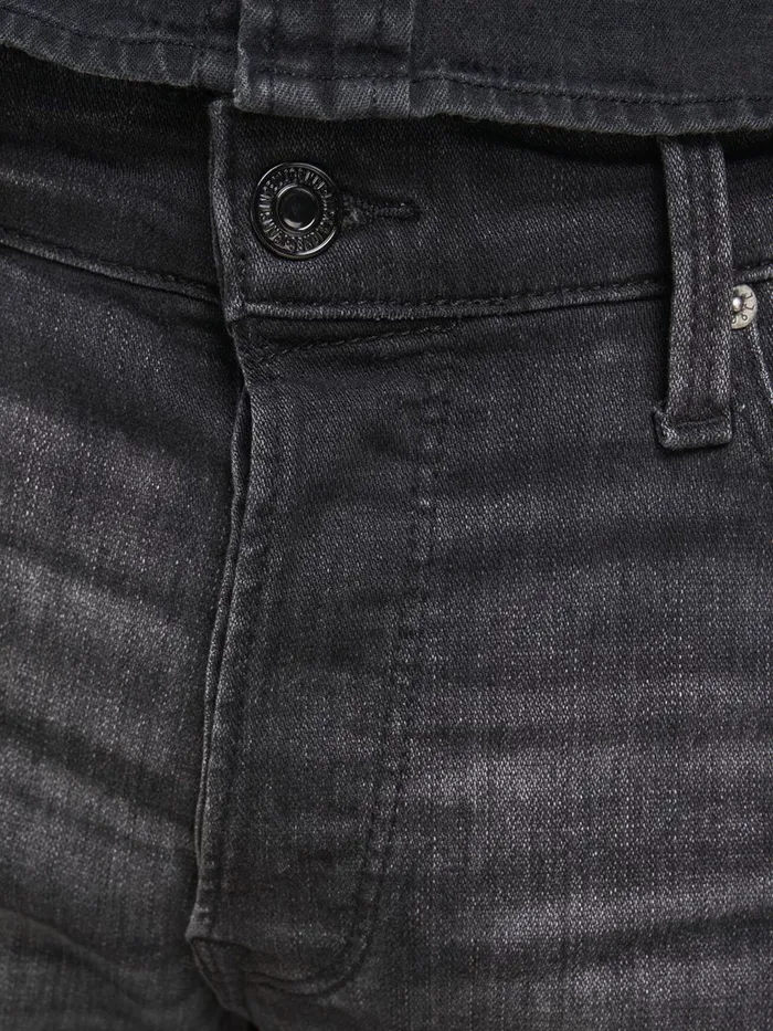 Jeans JACK and JONES Mens FRED ICON JOS 142 50SPS TAPERED FIT JEANS Black Black Denim