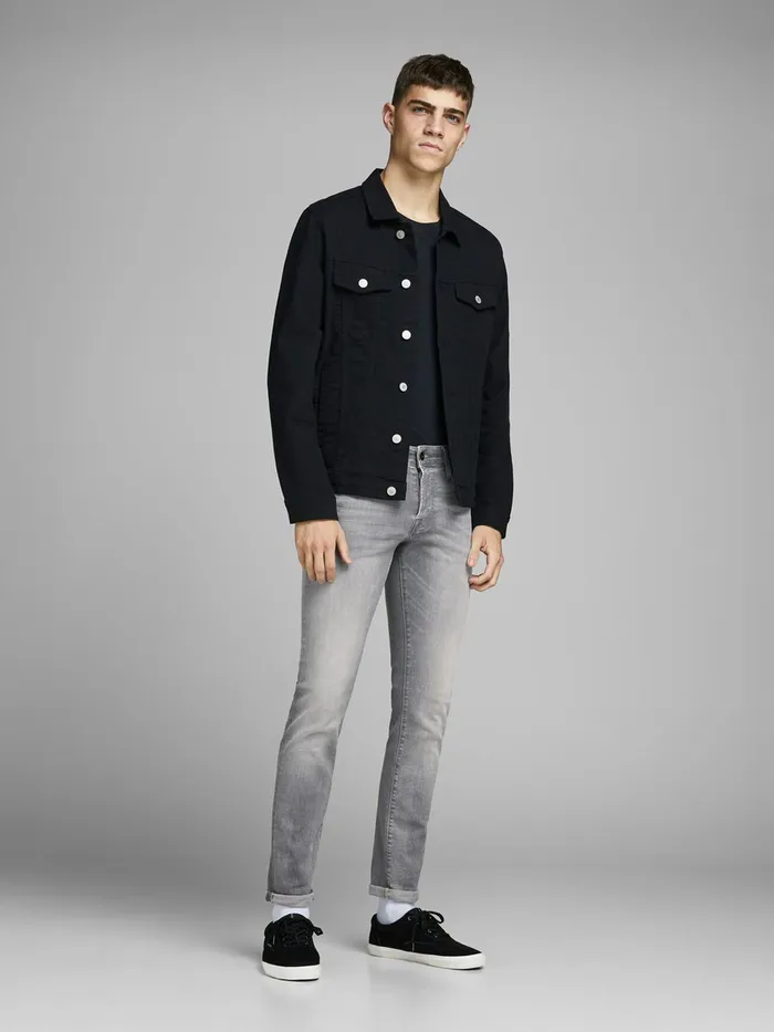Jeans JACK and JONES Mens GLENN ICON JJ 257 50SPS SLIM FIT JEANS Grey Grey Denim