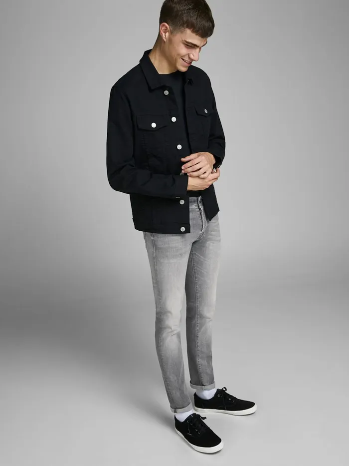 Jeans JACK and JONES Mens GLENN ICON JJ 257 50SPS SLIM FIT JEANS Grey Grey Denim