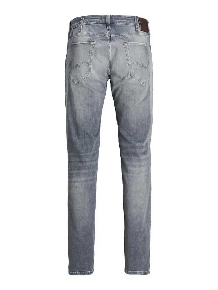 Jeans JACK and JONES Mens GLENN ICON PLUS SIZE SLIM FIT JEANS Grey Grey Denim